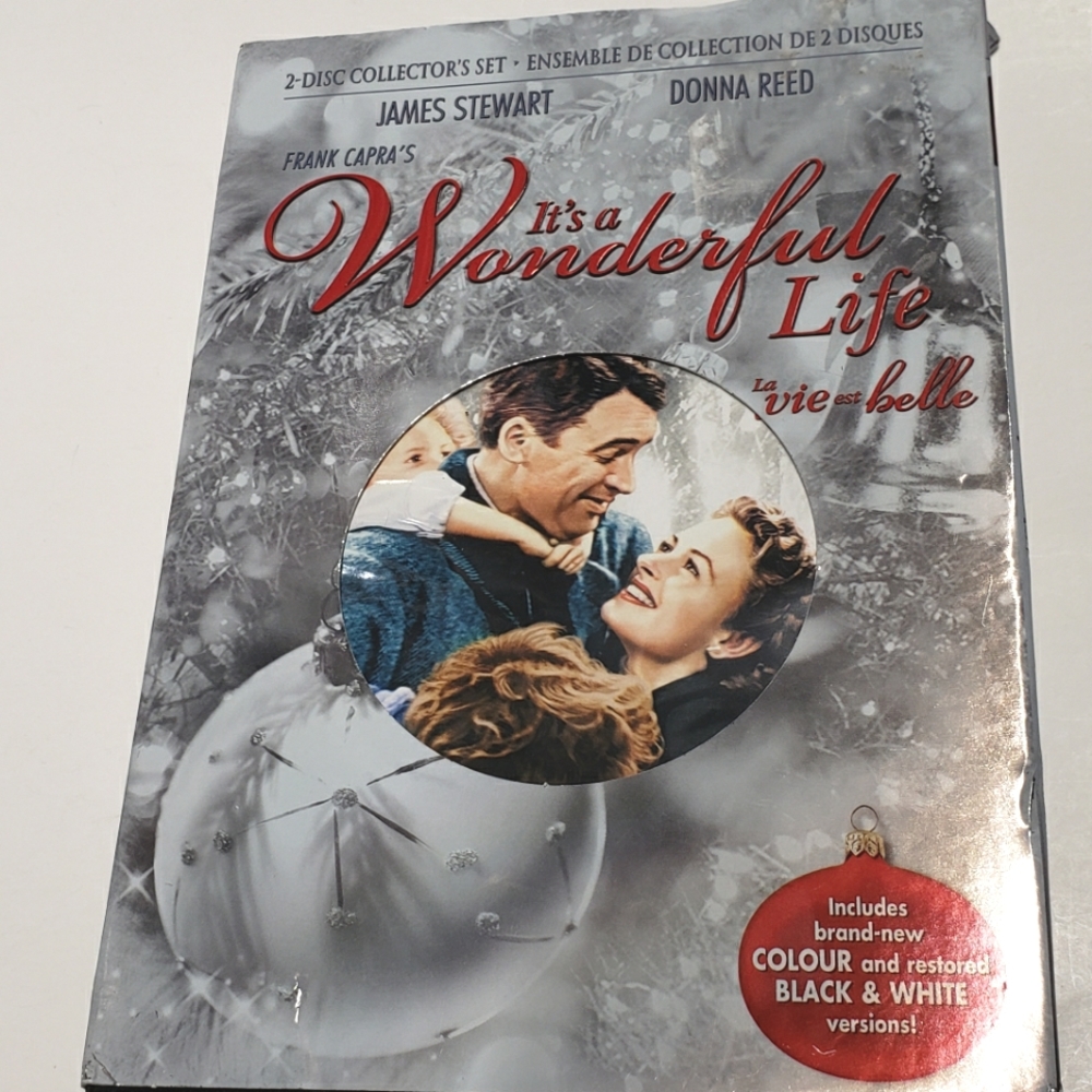 It's a Wonderful Life 2 disc dvd Collector set Classic Christmas Movie B+W color